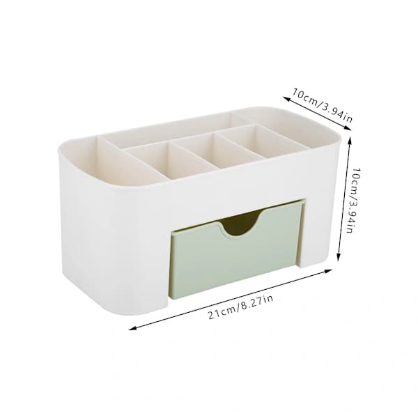 Multifunctional Green Home Office Desk Organizer Storage Box Pen Holder Makeup Storage