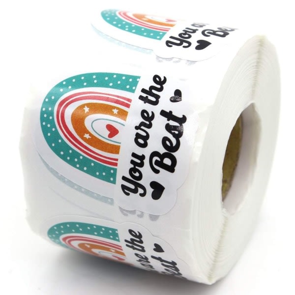 Rainbow Sticker Etikett Stickers Sticker Roll