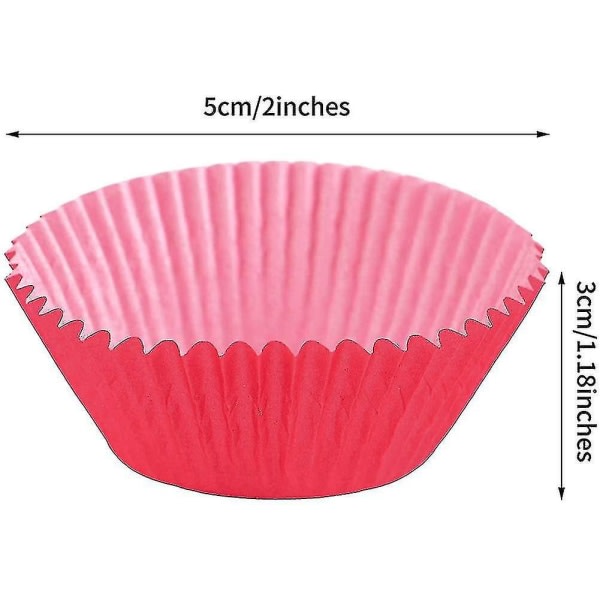 Cupcake Liner, 100 stycken Röda Cupcake Liners Cupcake Wrappers Bakning Cups Cupcake zdq