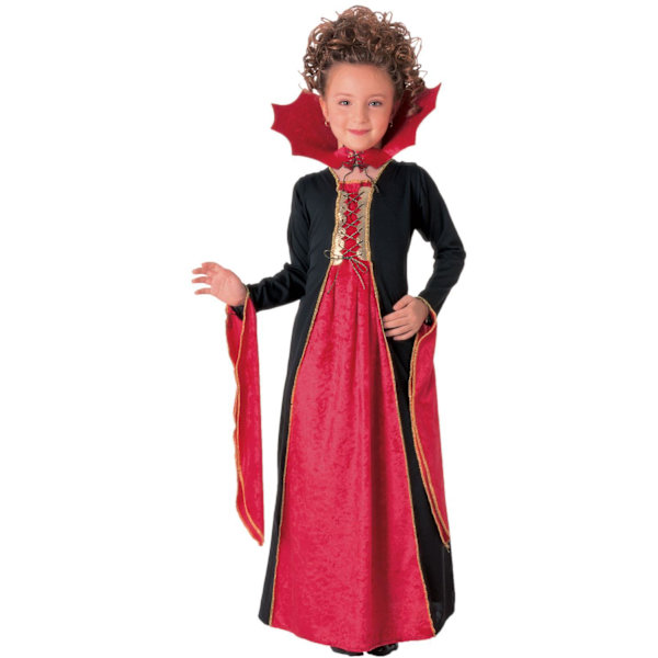Hekseklæde goth (8-10 år) halloween hekseklæde (YSJ) 338