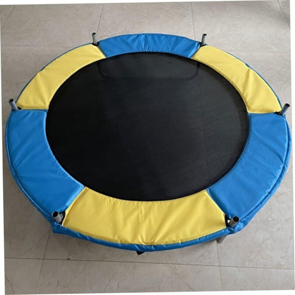 Trampolinskydd Fjäderskydd Ersättningsmatta för Trampolin Gul och Blå Blandade Färger 1,2 m