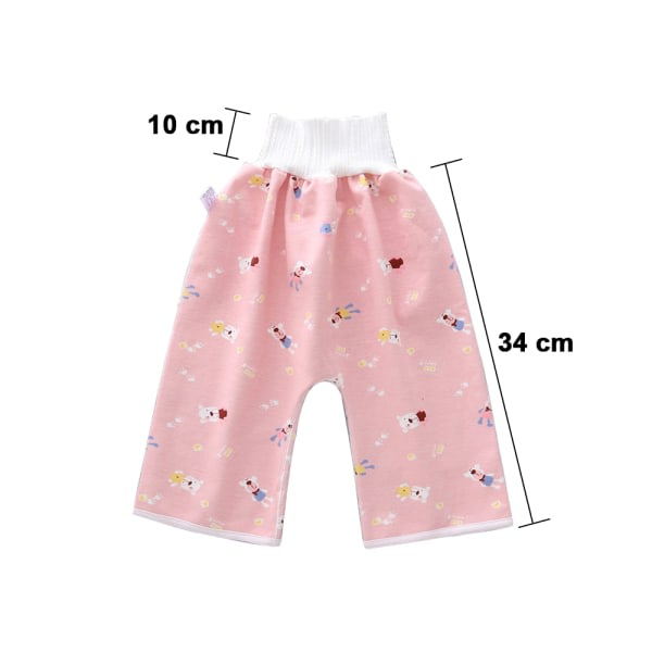 2st Quit Diaper Training Byxor - Blöja Byxor Pink Bear + Full Silver Bear M (0-4 år)