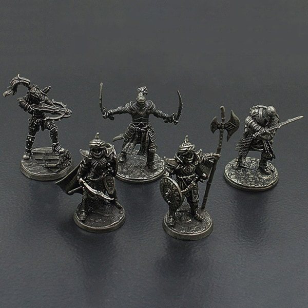 1. antikke spartanske romerske soldaterfigurer Miniatyrer Vintage Black K