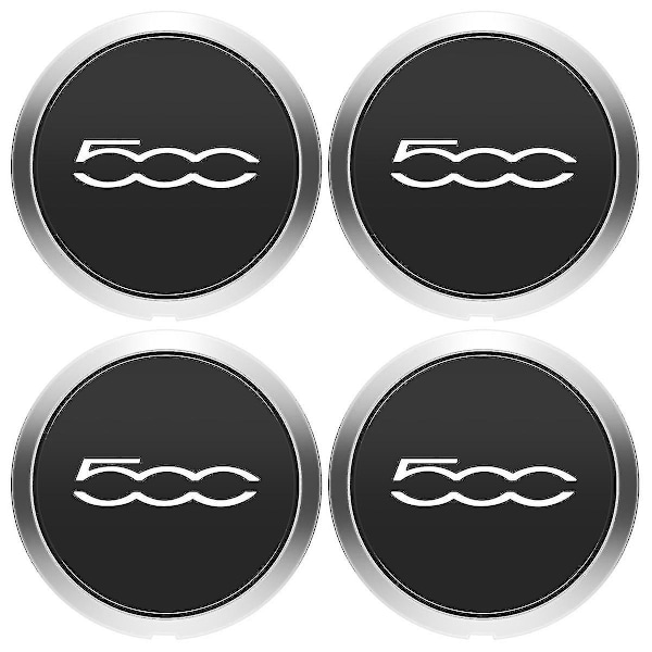 4 st 133 mm navkapslar för Fiat 500 hjulnavkapsel set 68078419AC 68078421AC dammskydd silver 51884863