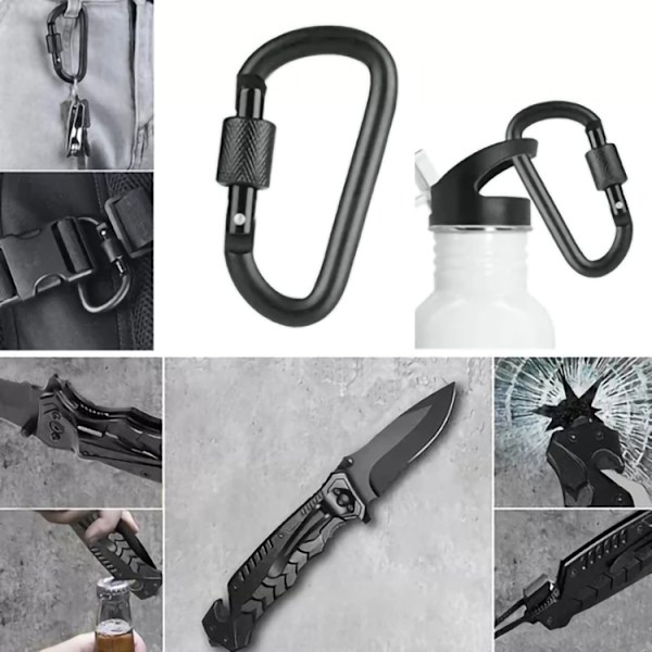 Överlevnadskit 32 delar - Kompass, tändstål, kniv, lampa m.m. 760