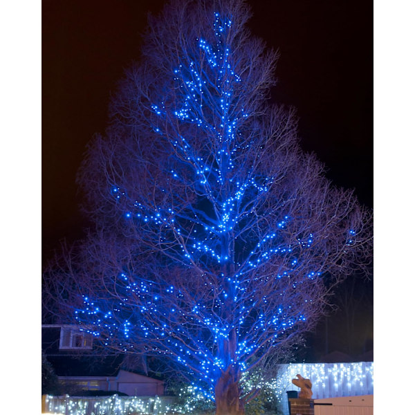 2 kpl aurinkokennovalosarjoja ulkokäyttöön, 200 LED-valoa, erikoispitkät 22 m aurinkokennovalot 8 valaistustilalla, vedenpitävä ulkovalaistuskoriste Ga:lle Blue