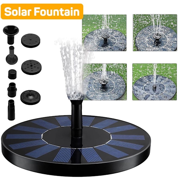 Solcellsdriven fontän Vattenfall 13CM 13cm
