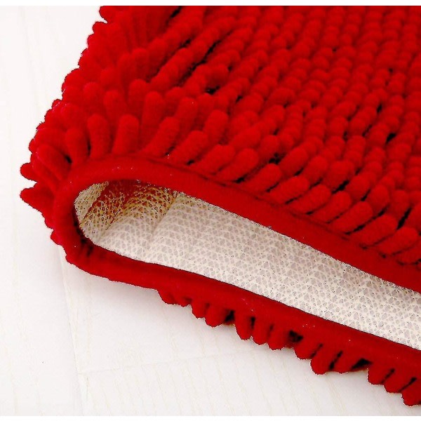 Julbadmatta Supermjuk Absorberande Halkfri mikrofiber Chenillematta Badrumsmattor Duschmattor för badkar Dusch Texturerad yta,golv,dusch Sta zdq