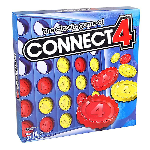 Gaming Connect 4 Klassisk Gitter 4 på stribe Spil Børn Strategi Brætspil for 2 spillere