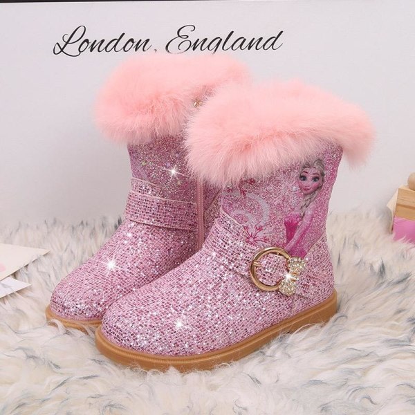 prinsesskor elsa skor barn festskor blå 17.8cm / storlek27 17.8cm / size27