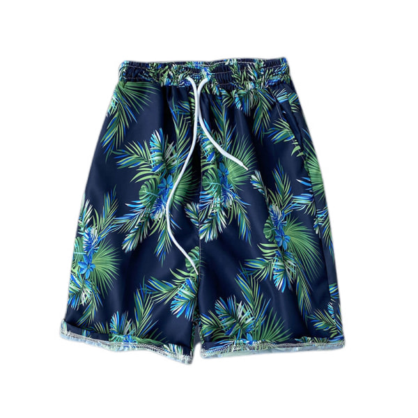 Flower Flat Front Casual Aloha Hawaiian Shorts-STK004 for menn zdq