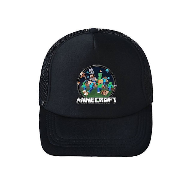 Minecraft Sommar Snapback Keps Barn Pojkar Flickor Utomhus Andningsbar Sport Solhatt [db] B