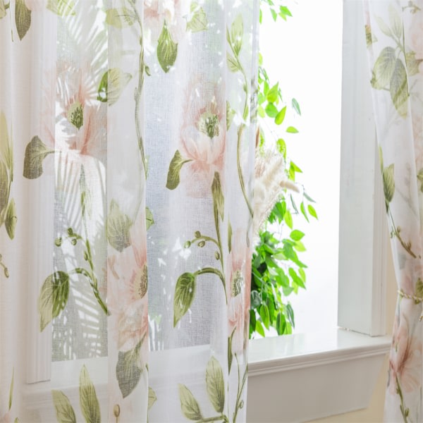 CDQ Langa semi-transparent gardiner semi draperier for soveværelse varda Rosa 1 x 2 mCDQ