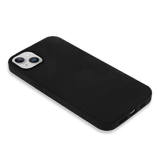 Kompatibelt iPhone 14 Solid Silikonskal Kompatibelt med MagSafe, Fiberfoder Kudde Anti-Repskydd GS_tfrf