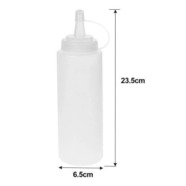 Artisanal Bottles, Craftsmanship Meets Functionality In High-Quality Multi-Purpose Transparent White Plastic Bottles, 6-Pack, 500ml