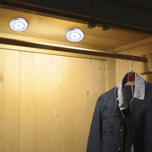 3 stk. af et sæt bevægelsessensorlamper, batteridrevne LED-natlamper, Stick-Anywhere skabslys, trappelys, væglamper til hall,
