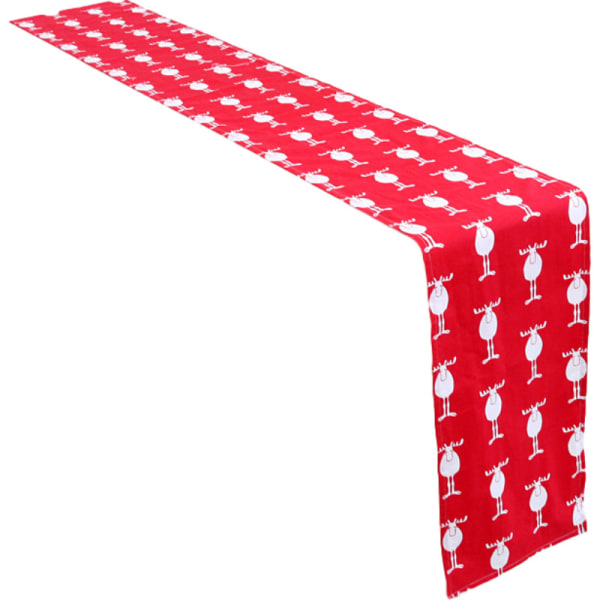 30cmx180cm Röd julbordslöpare Bomull och linne jul