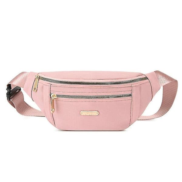 Damväskor Bum Bag Midjeväska Semester Reseväska Plånbok Pengarbälte Bumbag Pink