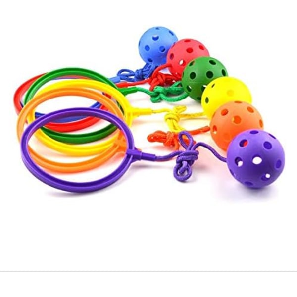 Twist Skip Leke, 6 stk. Ulike Farger Skip Hoppetau Sport Swing Skip Ball Spill - Lek Innendørs og Utendørs, Lekeplass, Gymnastikklasse & Hjemme