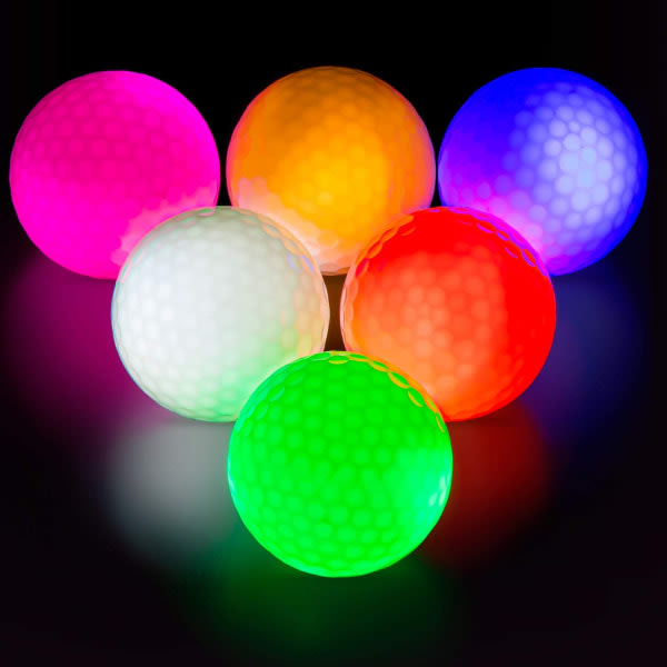 Golfbolde lyser op LED Golfbolde Natgolfgaver