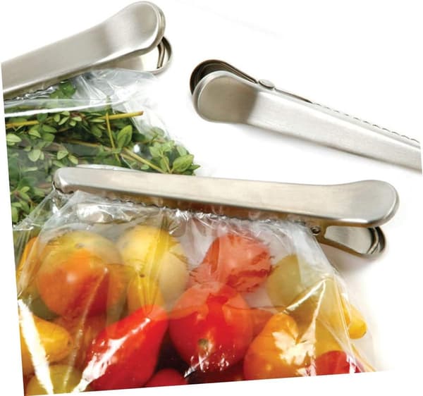 Förslutningsklämmor i rostfritt stål - Köksförsegling - 10-pack - 8cm & 11,5cm