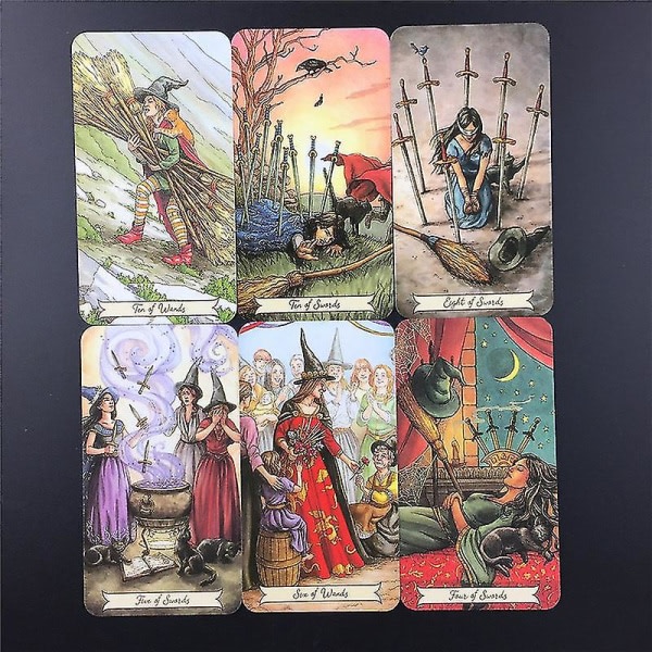 Nya Everyday Witch Tarot -kort: Fråga och känn den mytiska ödesspådomen för lyckospel Taort Deck Brädspel 52st Ts55 zdq