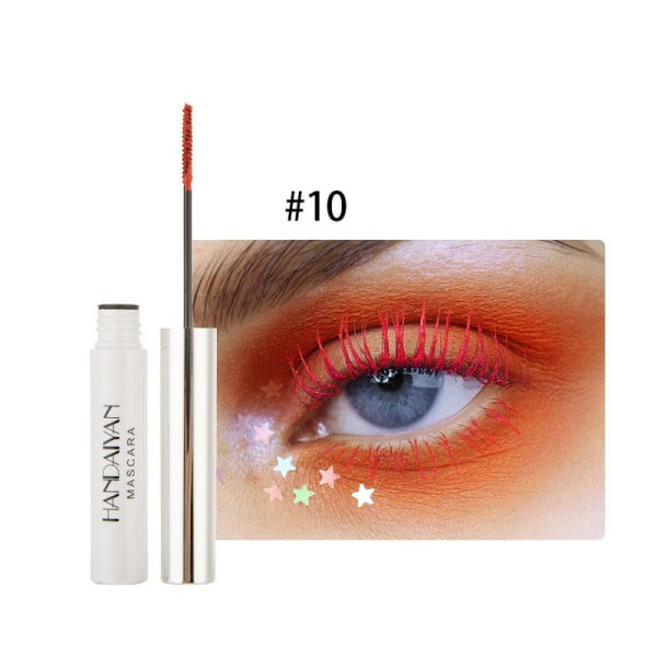 Färgglad Mascara Vattentät Fin borste 10#