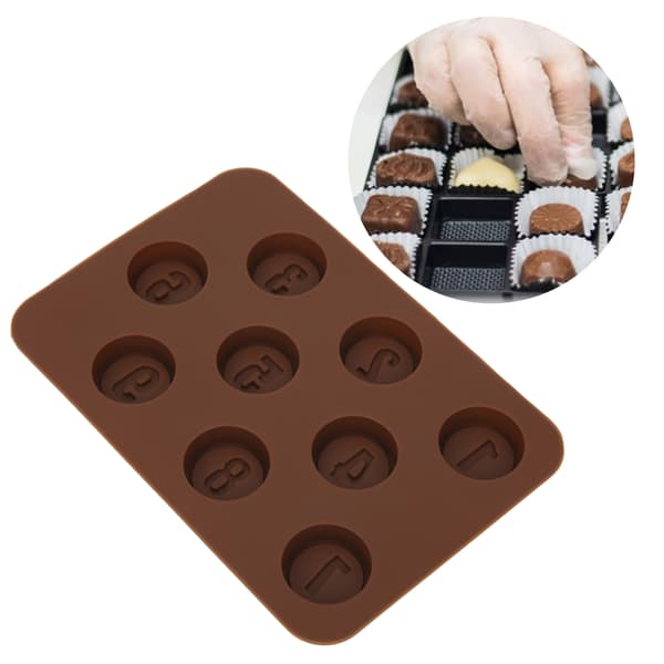 Nummerform Silikone DIY-form Chokolade slik Kageform til Valentinsdag Børnenes dag Nummerform 0.1