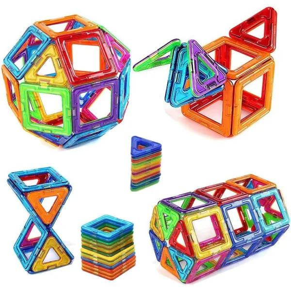 Magneettiset laattapalikat Tile Bygg 40 magneetilla moniväriset zdq