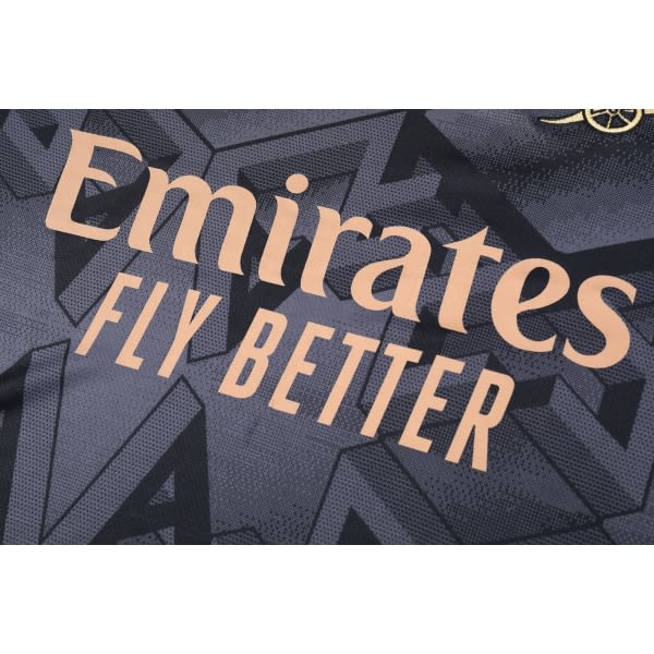 22-23 Arsenal musta Lasten Aikuisten Jersey Harjoitus Jersey Puku Saka NO.7 Aikuiset lapset Mukavuus uusin Odegaard NO.8 20