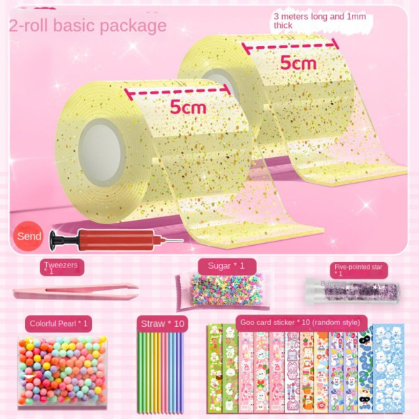 2ST Nano Tape Bubbles Kit Leksakssats BLÅ blå blue