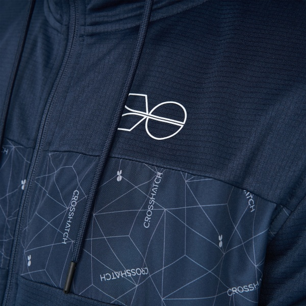 Crosshatch Herr Pyramid Full Zip Track Top S Marinblå Navy S zdq