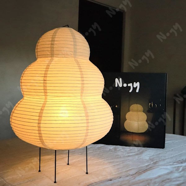 Nogyu2022 Akari Japansk Pappersgolvlampa - Noguchi Papperslykta Golvlampa - Mysig Golvlampa från Mitten av Århundradet (Golvlampa) Floor Lamp