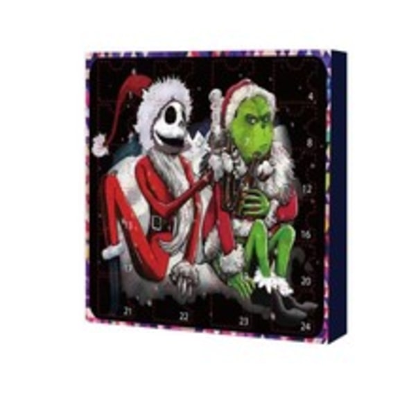 2023 Grinch Julkalender - 24 figurer för julklappar Style 2