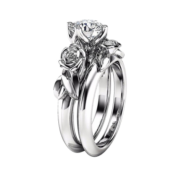 2. Dammode Creative Rose Diamond Par Ring