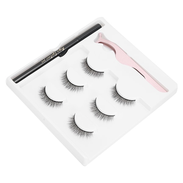 Itseliimautuva eyeliner vesilinja eyeliner tekoripset pinsetit meikkityökalusetti E40 vihreä laatikko