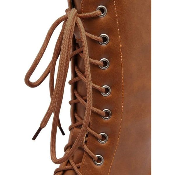 Tre-lags snørebånd, 5 mm brede flate snørebånd for joggesko, løping, voksne, barn (brune) 1,3 m lange