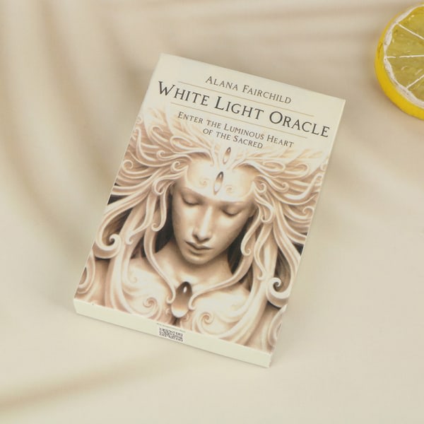 Vitt ljus Oracle med engelsk guidebok spådom för kort Multicolor one size