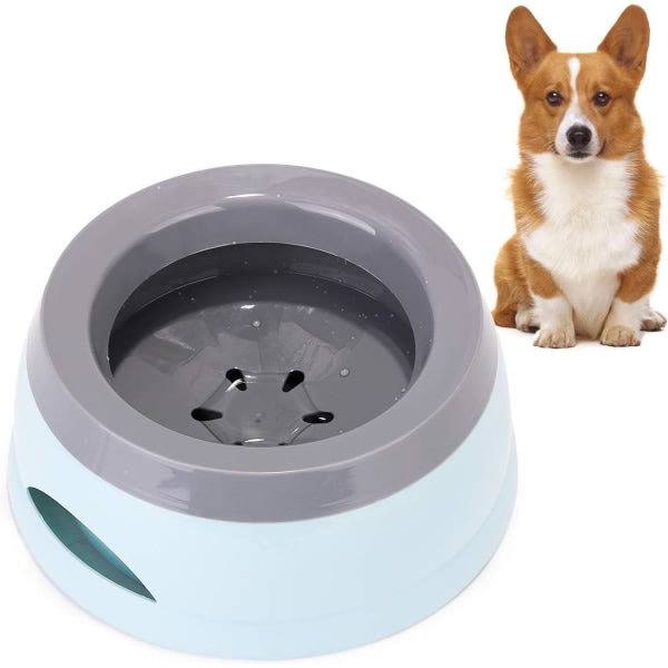 CDQ Vattenskål for hundar på resande fot 750 ml, läckagesäkert stänkbeskyttelse