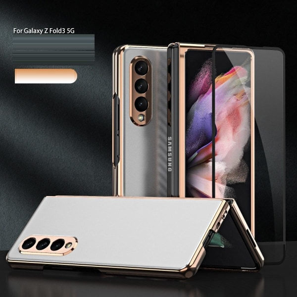 Skal / Case / Fodral för Samsung Galaxy Z Fold3 5G silverfärgad silverfärgad