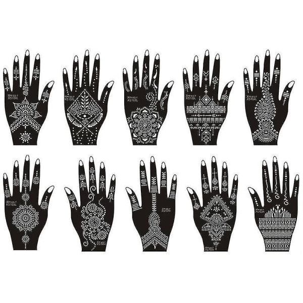 Henna Tattoo Stencil Kit (tilfældig stil)