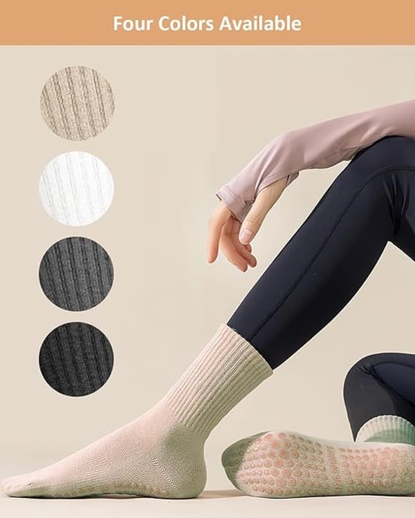 par - Socks - For yoga pole, pilates, dance - Non-slip cotton socks