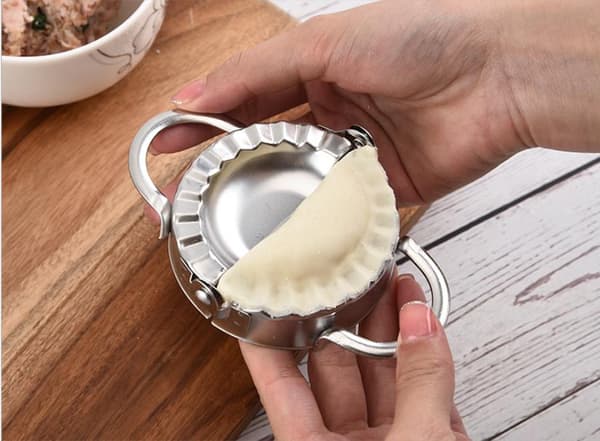 2 kpl Empanada-muotinvalmistajaa, ruostumaton teräs Empanada-puristin-L