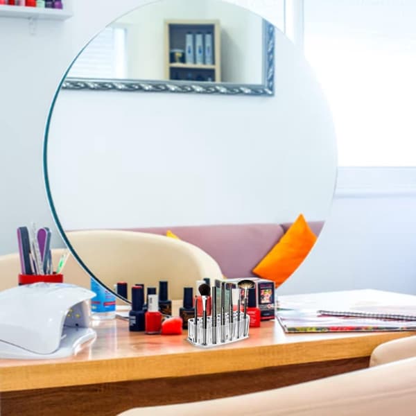 Holder til makeupbørster - Penneholder - Makeup-organizer - Børsteholder - Opbevaringsboks til kosmetik