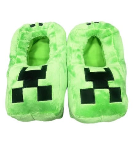 Minecraft gröna tofflor storlek 20-36