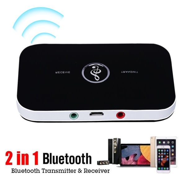 2-i-1 Bluetooth-sender og mottaker Trådløs TV Stereo eller Adapter