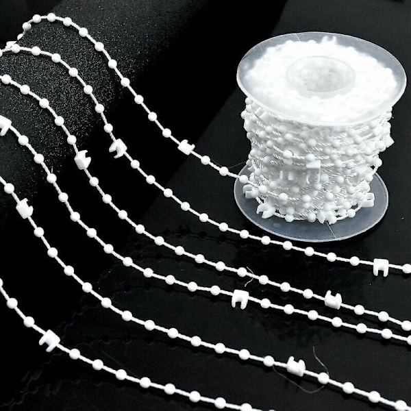 20 stycken vertikala persienner vikt nedre lameller 89mm (3.5 tum) x 10m persienn reparationssats, vit
