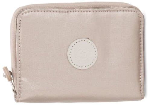 Kipling Money Love Mellem Pung med RFID-beskyttelse, Lynlåslukning og Flere Kortpladser til Kvinder, Metallic Glow