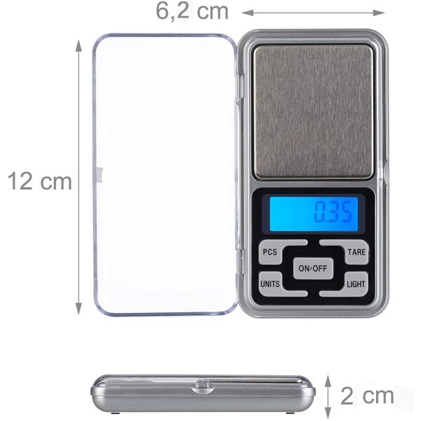 0,01G X 200G presis lommevekt for gullsmykker