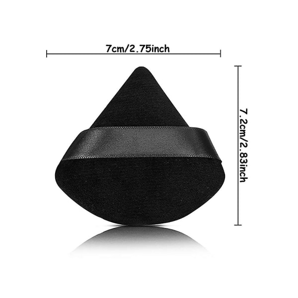 10 stk. Pure Powder Puff Face Trianglesoft Makeup Powder Puff til løs pudderMineral Powder Body Powder Makeup Tool